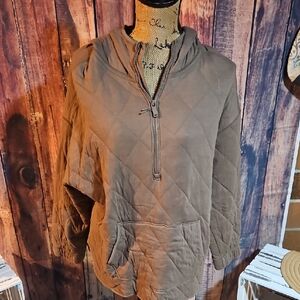 Old Navy Brown Quilted Pullover Size Large